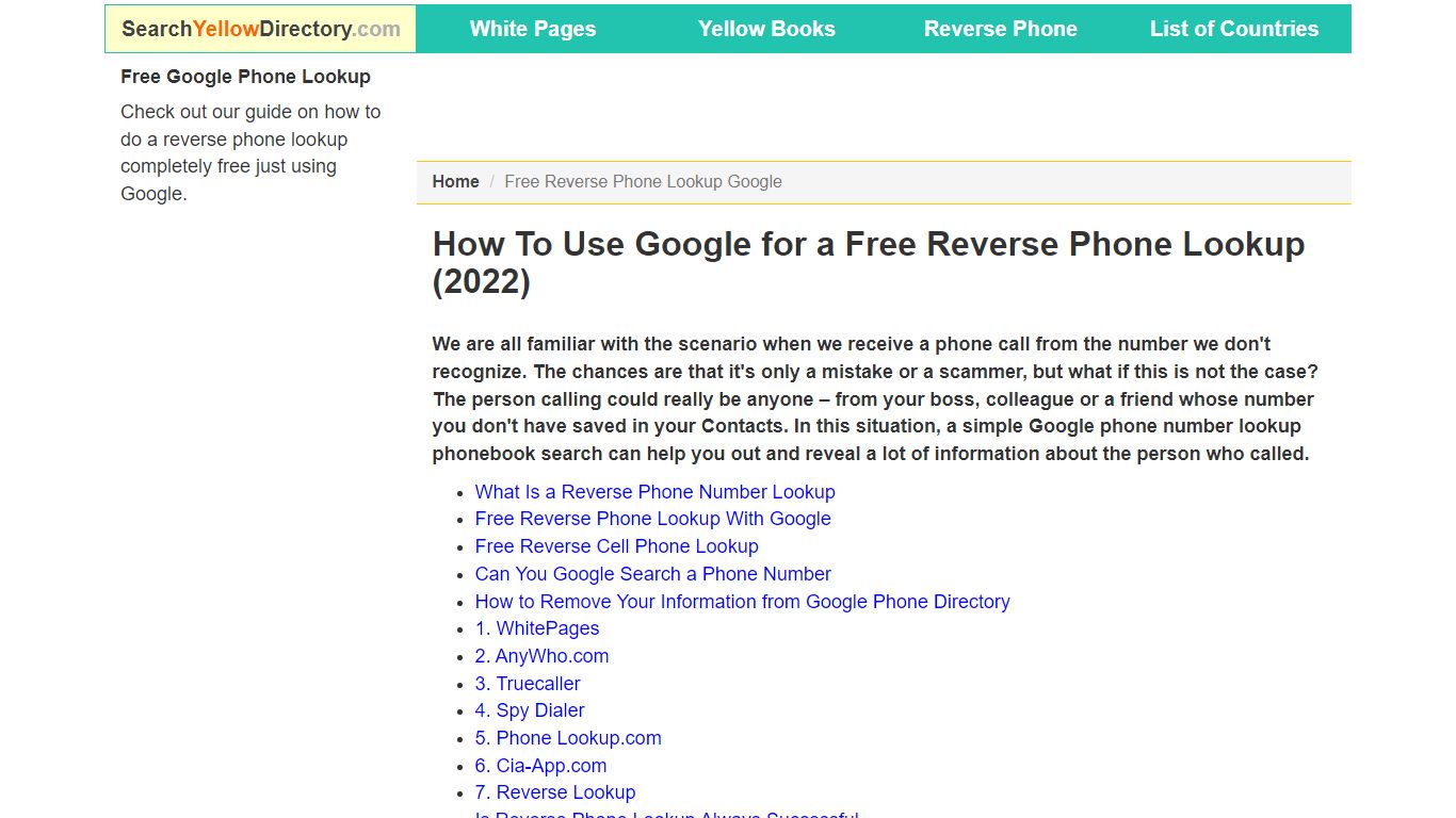 How To Use Google for a Free Reverse Phone Lookup (2022)